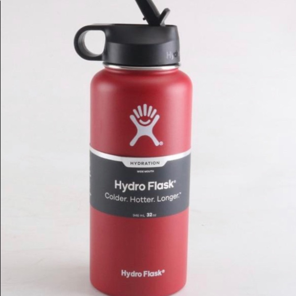 Hydro Flask 32 oz - Straw Lid, Red
